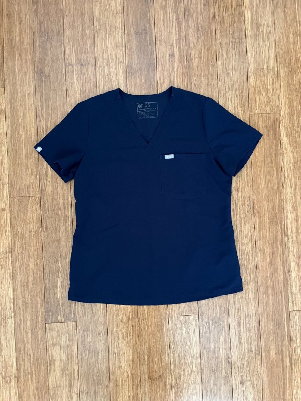 Figs Women's Dark Blue Catarina Short Sleeve Scrub Top
